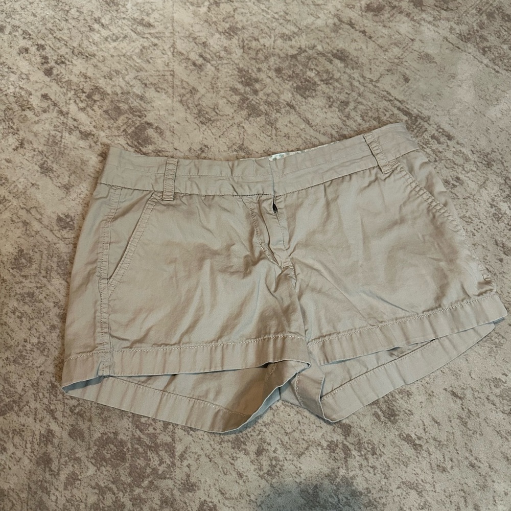 J. Crew Women's Tan chino stretch Shorts